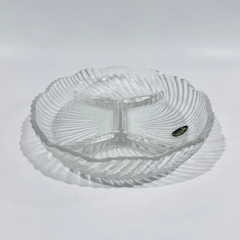 NOS Vintage Crystal Clear Studios Ashford Pattern‎ Oval Sectional Style# 323902